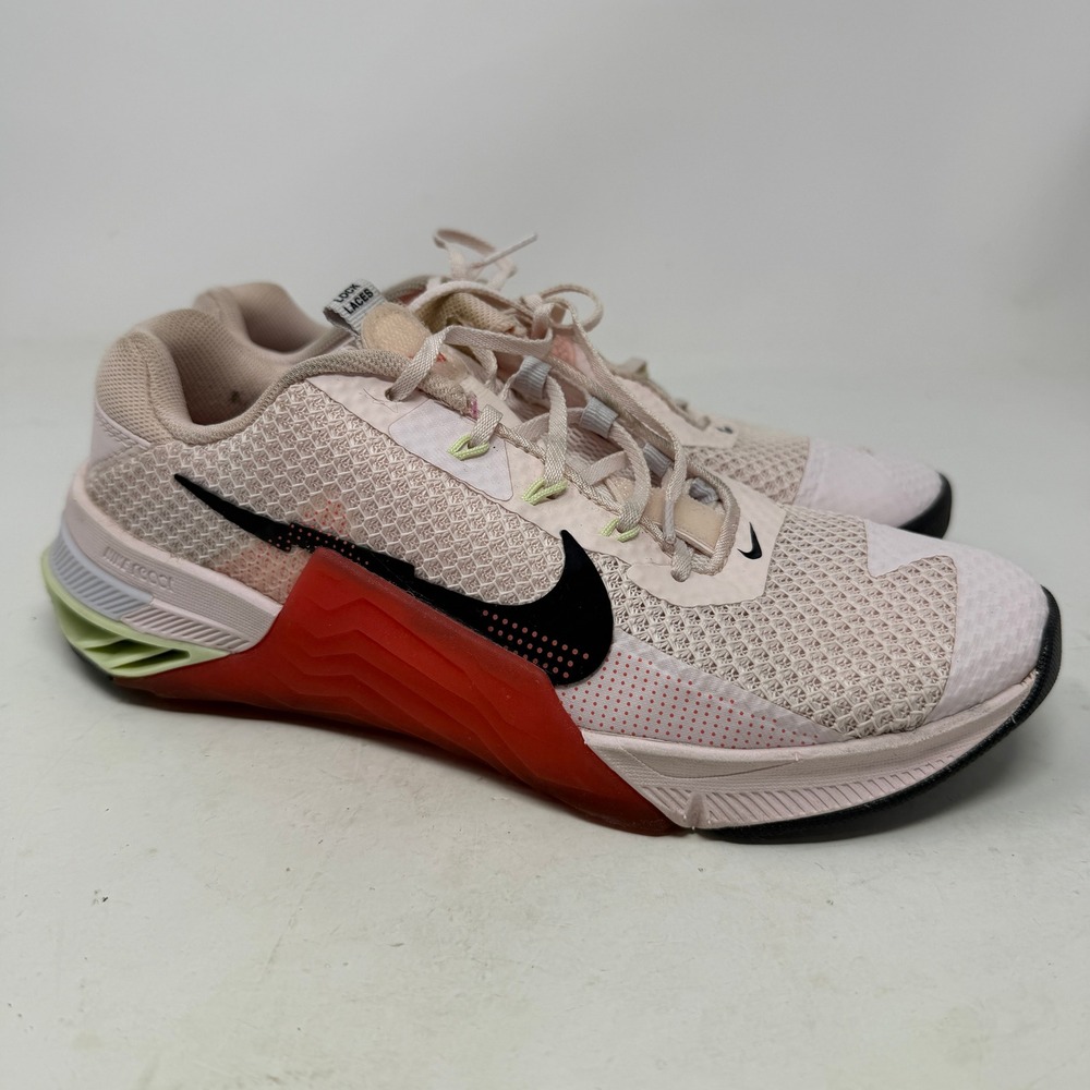 Nike Training Shoes Womens 8 Metcon 7 Pale Ivory Canyon Rust CZ8280-658 EUC